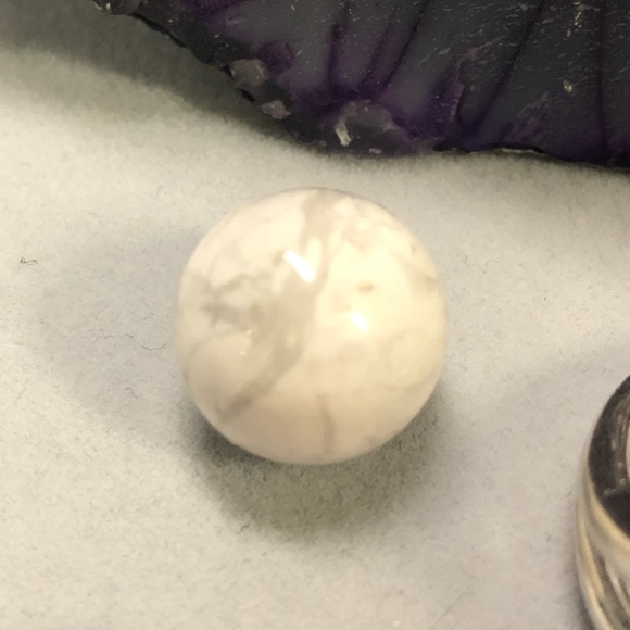 STERLING SILVER INTERCHANGEABLE MARBLE STONE RING - Picture 7 of 12